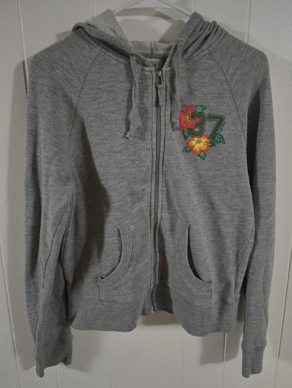 Disneyland Resort Grey Disney Snow White Grumpy Zip-Up Hoodie - Size Large
